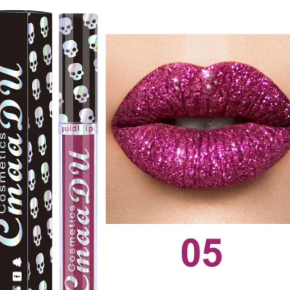 NWOT CmaaDu Diamond Sparkle Lipstick/Gloss Waterproof 05